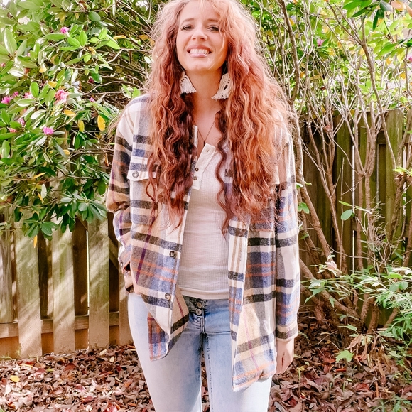 Oversized plaid shacket NWT - Picture 10 of 10